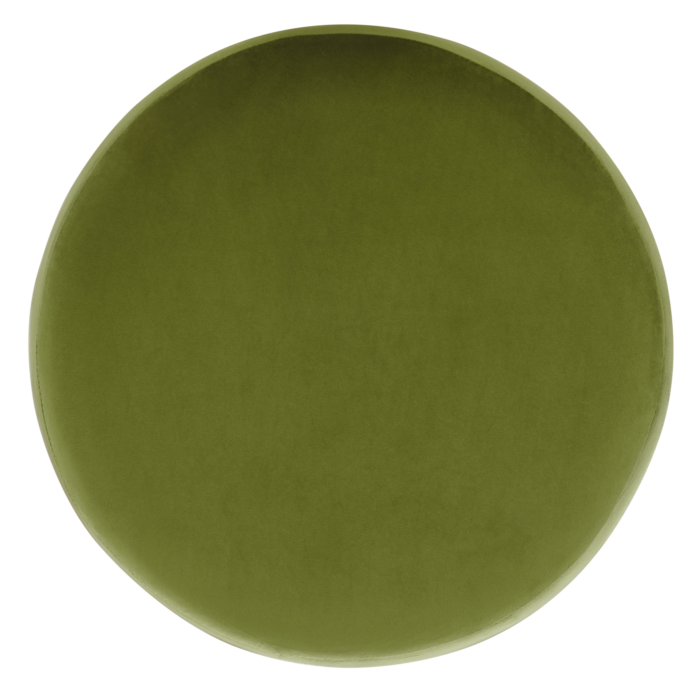 Safavieh Naref Mid-Century Round Ottoman, Olive