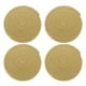 thumbnail image 1 of 4 Pcs Manteles Individuales Redondos Trenzados, 7.9" Manteles Tejidos para Mesa de Cocina para Decoración de Granja (Caqui), 1 of 7