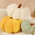 thumbnail image 6 of AUQ 2Pcs Pumpkin Shaped Plush Pillows,Soft Lamb Fleece Decorative Cushion with PP Cotton Filling,Perfect for Sofa, Bed, and Home Décor,Green, 6 of 6