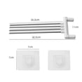 thumbnail image 6 of Wall Mounted Swivel Towel Rack 4 Arms 180 Rotation Stainless Towel Holder Storage Organizer For Kitchen Pool Washcloths Dish Cloths, 6 of 6