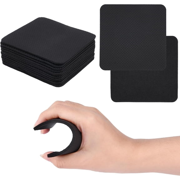 12 Count Gym Grip Pads for Weight Lifting, Adjustable Neoprene Padded Hand Grips for Men Women, Fitness Strength Training Workout