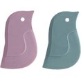 thumbnail image 1 of 2pcs Penguin Shape Baking Tool Soft Cleaning Blade Scraper Oil Dish Plate Scraping Dirty Stains Cleaning Wiping Board Kitchen Accessories 11x7 cm, Ran, 1 of 5