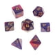 thumbnail image 2 of Juego de 7 dados numéricos multicaras para juegos de rol, juegos de mesa, juguetes y suministros Azul morado, 2 of 9