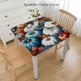 thumbnail image 2 of BANET Thanksgiving Day Fitted Table Cover for Dining Tables,Elastic Edged Tablecloth Leaf Branch and Pumpkins Waterproof Oil Proof Tables Cover Cloths for Dinner Party Farm, 2 of 7