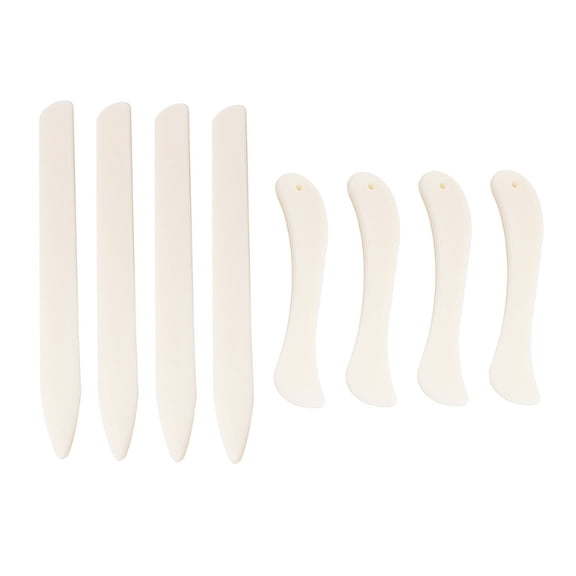 lanema 8Pcs Sewing Bone Folder Creaser Fabric Folding Creasing Tool for Leathercraft Burnishing Bookbinding Project