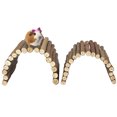 thumbnail image 1 of Puente de escalera de madera, juguete para roedores, ratas, ratones, hámster, juguete para masticar animales pequeños, 1 of 7