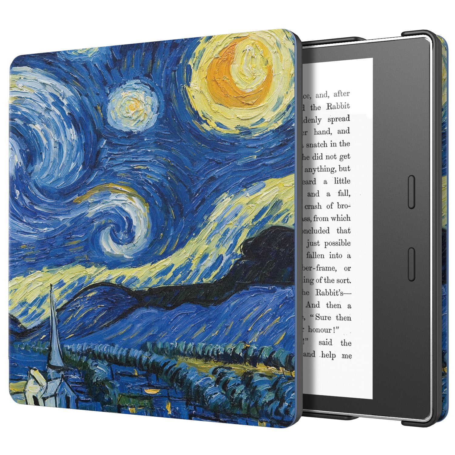 9th and 10th Generation ONLY, 2017 and 2019 Release MoKo Case Fits All-New Kindle Oasis Slim Fit Premium PU Leather Protective Cover with Auto Wake//Sleep Jungle Night