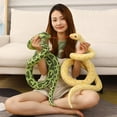 thumbnail image 4 of 1pc 200cm/300cm Giant Snakes Plush Toy Simulation Long Golden Python Stuffed Snake Plushie Children Boys Gift Home Decoration, 4 of 4