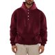 thumbnail image 1 of Sudadera con capucha para hombre, color liso, bolsillos, botones, manga larga, blusa de poliéster, 1 of 5