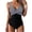 White #032, variant on Tummy Control Swimsuits for Women Slimming One Piece Bathing Suit Retro Ruched Push Up Vintage Padded Swimwear Dark Green 2XL