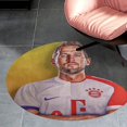 thumbnail image 4 of Harry Kane-theme Round Coral Fleece Floor Mat, Non-Slip Non-Shedding Washable Durable Area Rug for Living Room Bedroom Kids Room, 60CM (2), 4 of 6