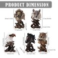thumbnail image 3 of Handmade Tree Root Animal Sculpture Retro Decoration For Home Living Room Study Desktop Animal Resin Crafts Decoration,1 Ornament Clearance, 3 of 9