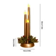thumbnail image 3 of Candle Holder Christmas Simulation Candle Ornaments Christmas Desktop Decoration Candlestick Nightlight Furnishings Christmas Candlestick Holder, 3 of 6