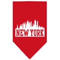thumbnail image 1 of New York Skyline Screen Print Bandana Red Large, 1 of 1