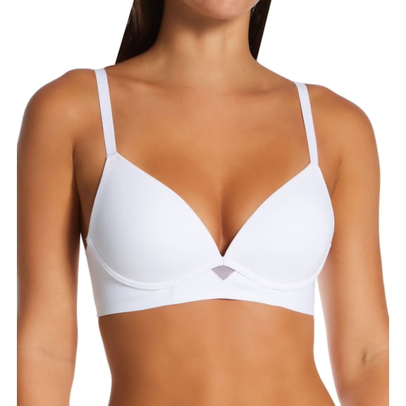 Women's Maidenform DM2301 One Fabulous Fit 2.0 Wireless Bra (White 32DD)