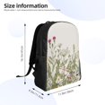 thumbnail image 3 of Rocae Herbs and Wildflowers print Computer bag with separate compartment, suitable for 15 inch laptop backpack, gift for men and women, 3 of 8