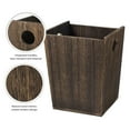 thumbnail image 5 of Rectangular Trash Can Rustic Wood Waste Basket Farmhouse Garbage Container Bin, 5 of 8