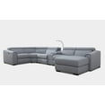 thumbnail image 4 of MofitHome,Living Room, Lynn 6PCS Modern Motion Reclining Sectional with Right Hand Facing Chaise,Console with LED Reading Light,Power Outlet with USB Panel,Light Grey, 4 of 5