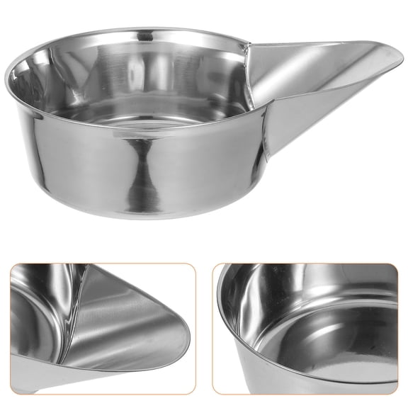 MLINS Stainless Steel French Fry Scoop with Design for Home Use Silver Color 7 Inch