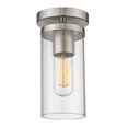 thumbnail image 1 of Golden Lighting 7011-SF PW-CLR Winslett in Pewter with Ribbed Clear Glass Shade, 1 of 1