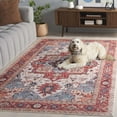 thumbnail image 5 of SAFAVIEH Tuscon Juliet Oriental Machine Washable Area Rug, Beige/Rust, 3' x 5', 5 of 13