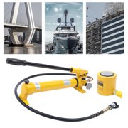 SENDERPICK 30 Ton Hydraulic Ram Jack + Hand Pump Stoke Mini Protable Hydraulic Cylinder Industrial Super Thin Lifting Jack, not for Car (30T Hydraulic Jack + CP-700 Pump)