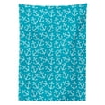 thumbnail image 3 of Ambesonne Anchor Tablecloth Rectangular Table Cover, Cruise Sail Travel Theme, 60"x90", White Deep Sky Blue, 3 of 4
