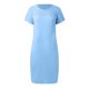 thumbnail image 5 of Vestido informal de encaje para mujer: cuello redondo, manga corta lisa, vestido de fiesta elástico y suave, 5 of 5