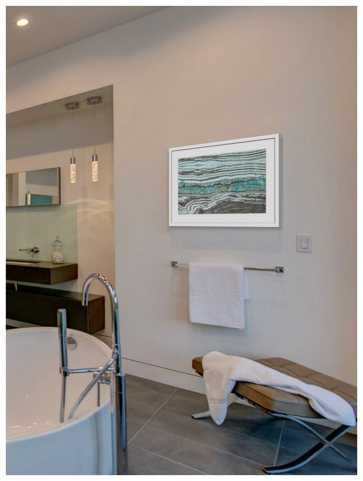 "Millenium Layers" Framed Painting Print