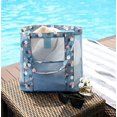thumbnail image 3 of Bolso de playa de malla (flor azul) Bolso de hombro plegable de malla impermeable Bolsa de compras reutilizable Bolsa de almacenamiento de juguetes de playa Bolsa multifuncional para el hogar Vacacio, 3 of 5