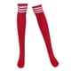 thumbnail image 3 of Calcetines por encima de la rodilla Yinane de Navidad Rojo con rayas blancas, 3 of 8