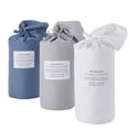 thumbnail image 2 of Nourison Dreamscape Solid White King 4-piece Bedding Sheet Set, 2 of 3