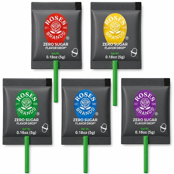 Roses Zero Sugar FlavorPops Sugar-Free Assorted Flavor Lollipops, 80 Count