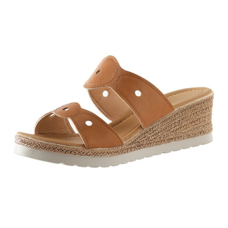

GHSOHS Womens Sandals Large Size Shoes for Women Slippers Flip Flops Gladiators Sandals Summer Slip on Hollow Out Casual Open Toe Wedges Beach Shoes Sandals Women s Flats Footwear 39