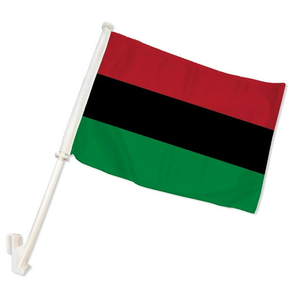 Afro American Double-Sided Car Flag