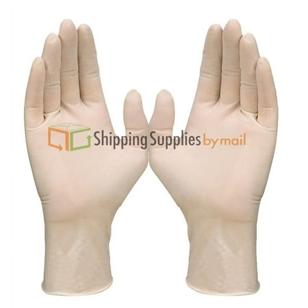 SSBM 1000 Gloves/Pack White Industrial Latex Small size Powdered Gloves 4.5 Mil