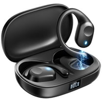 Open Ear Wireless Earbuds Bluetooth Headphones with Noise Cancelling Mic, 48H Playtime HiFi Stereo Waterproof Ear Buds for Android iOS