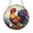 Acrylic 3.5 Inch, variant on Farm Rooster Stained Glass Hanging Chick Scene Window Decor Rustic Animal Art