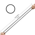 thumbnail image 4 of 120 Pieces Black Hair Ties for Thick and Curly Hair Ponytail Holders Hair Elastic Band for Women or Men(4mm), 4 of 5