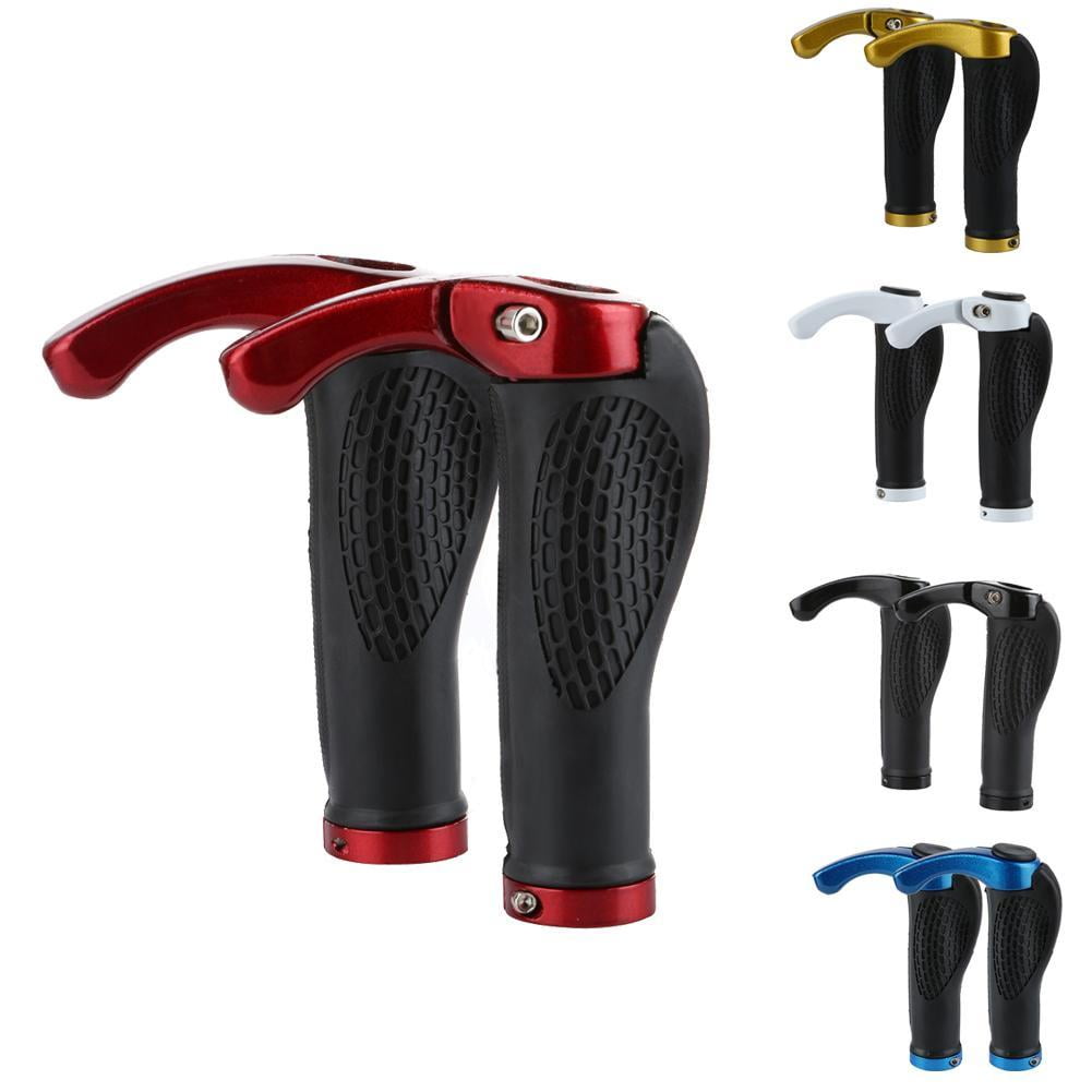 Alloet New Rubber MTB Mountain Bike Bicycle Handlebar Grips Cycling Lock-On Ends 