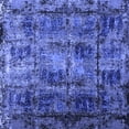 thumbnail image 1 of Ahgly Company Machine Washable Indoor Square Persian Blue Bohemian Area Rugs, 4' Square, 1 of 4