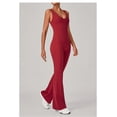 thumbnail image 3 of SKQIT Flare Workout Jumpsuits for Women One Piece Sleeveless Scrunch Butt Lifting Gym Bodysuit Sexy Backless Yoga Outfits, 3 of 7
