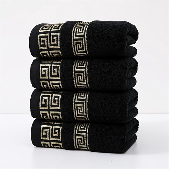 4 Piece Hand Towels, Soft and Absorbent Cotton, 13.4*29.1in, for Bathroom