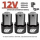 thumbnail image 2 of Batería Premium para Destornillador/taladro 12V 4.0Ah para Amoladoras de Ángulo DKCD y Llaves de Impacto Batería de Iones de Litio + Cargador, 2 of 10