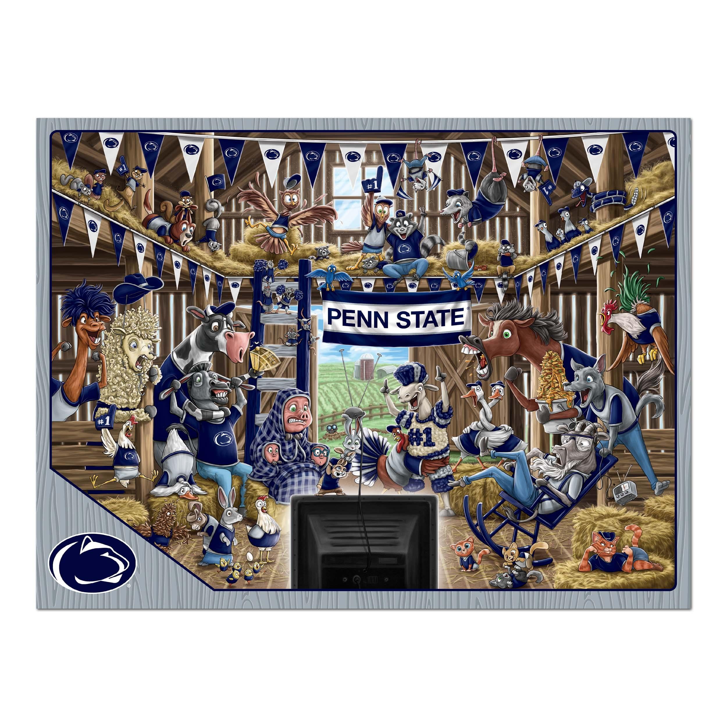 YouTheFan NCAA Penn State Nittany Lions Barnyard Fans Puzzle - 500 Piece