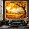 thumbnail image 6 of Autumn Forest Path Tapestry Wall Hanging, 6 of 7