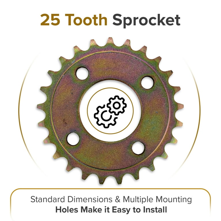 細◯ころ◯様 AlveyTech #420 Chain 25 Tooth Rear Sprocket, Parts for Coleman