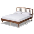 thumbnail image 3 of Baxton Studio Paton Walnut Brown Finished Wood Full Size Platform Bed, 3 of 11
