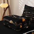 thumbnail image 6 of Manfei Classic Camouflage Flag Zipper Twin Comforter Sets with Fitted Sheet and 2 Pillowcases,Vintage Pine Leaf Zipper Bedding Set,Brown Black,Black Reversible,4pcs, 6 of 8