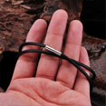 thumbnail image 2 of Waxed Leather Necklace Cord with Clasp for Necklace Bracelet Jewelry DIY, 2 of 4
